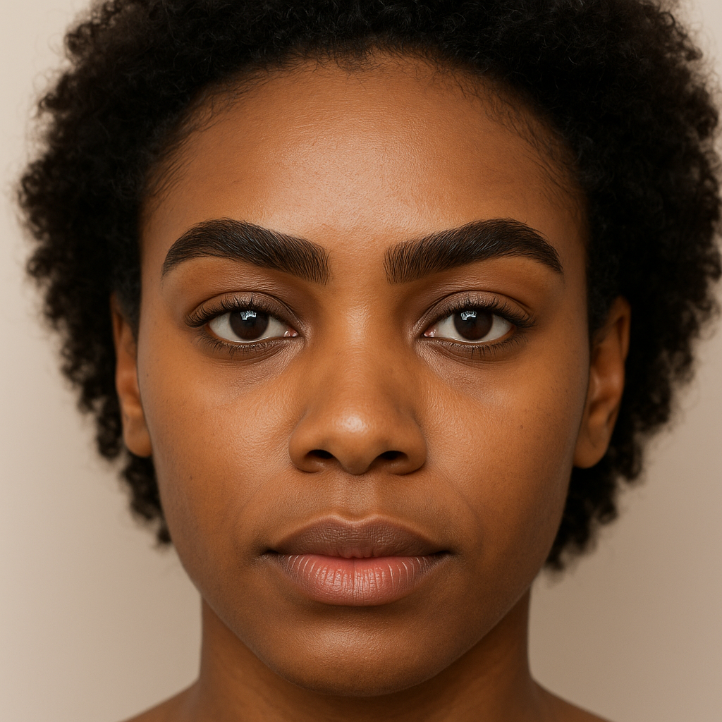 Afro eyebrow transplant result