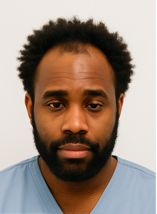 Male Hairline Restoration Before